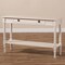 Baxton Studio Ariella Country Cottage Farmhouse Whitewashed 1-Drawer Console Table 147-8190 - alternate 4